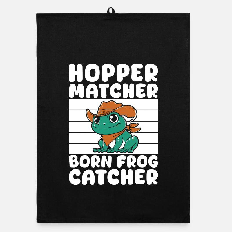 Frog Catcher Hopper Matcher Frog Organic Geschirrtuch