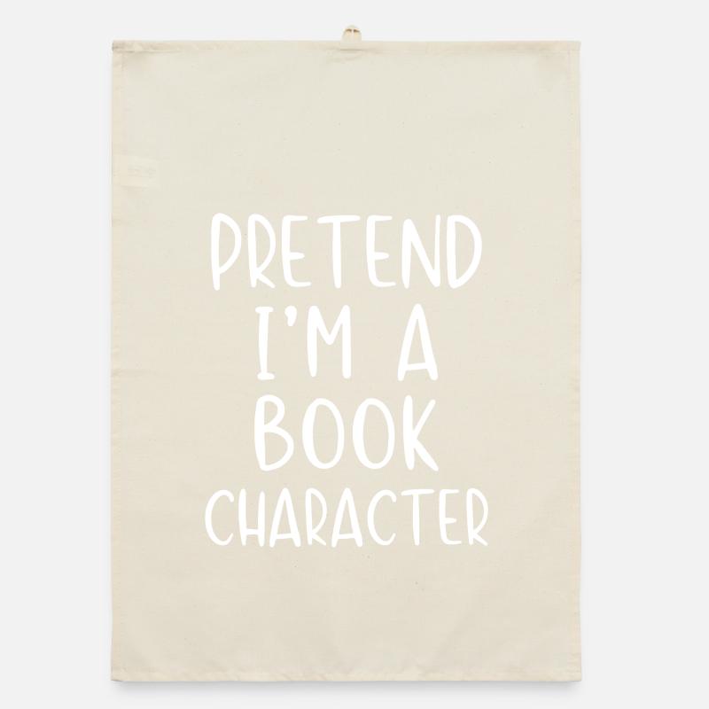 Stell dir vor, ich wäre eine Buchfigur Organic Geschirrtuch