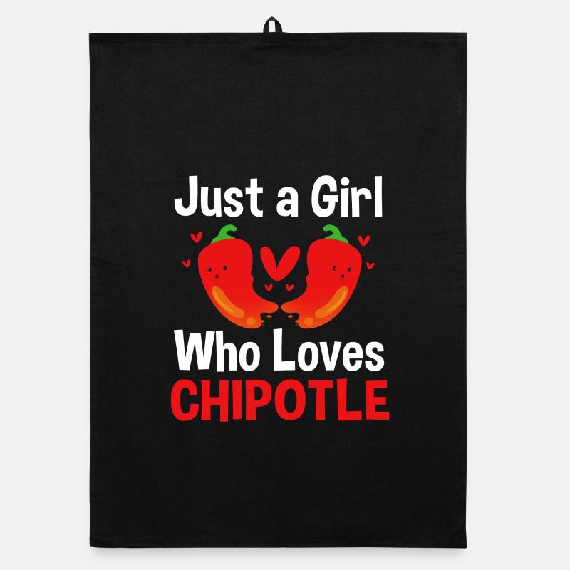 Scharf Chipotle Chilli Chilischote Jalapeno Chili Organic Geschirrtuch