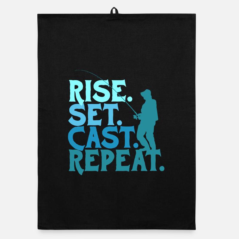 Pêche à la mouche Pêcheur à la mouche Lancer du set de montée Torchon bio