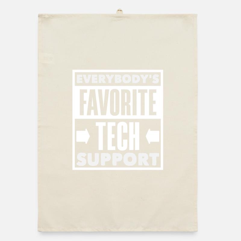 Everyone's Favorite Tech Support IT Admin Organic dish towel