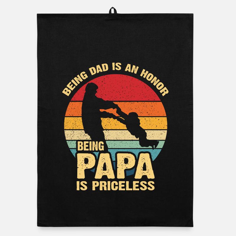 Papa Pride Sunset Rétro Torchon bio