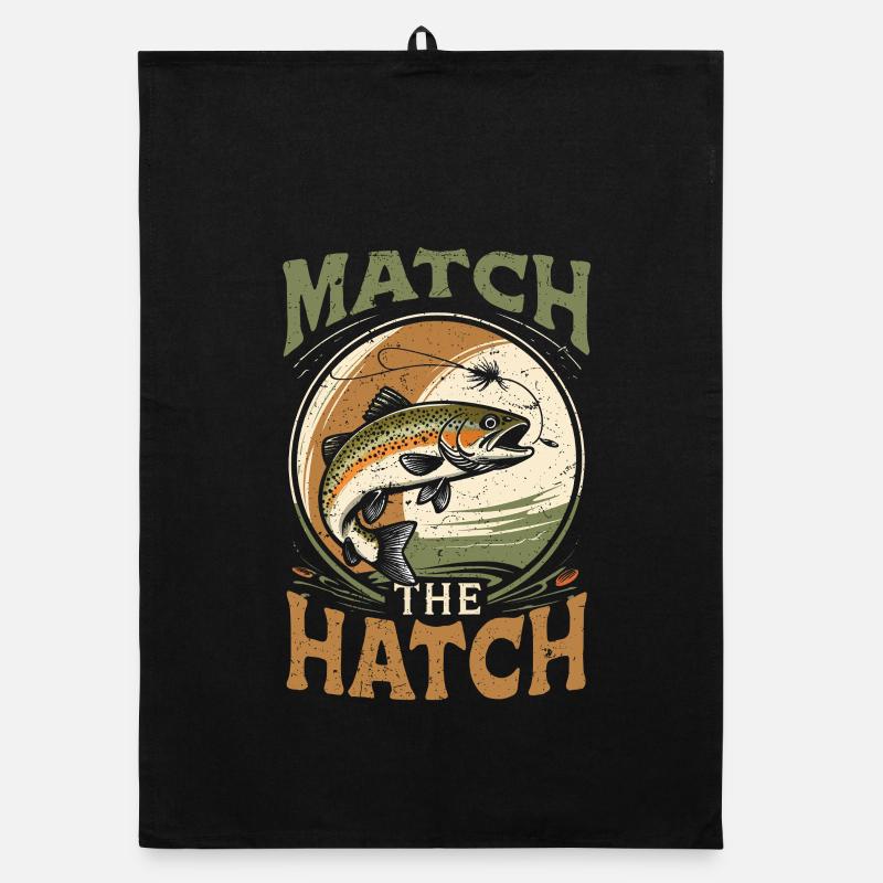 Pêche à la mouche Match Pêcheur à la mouche The Hatch Torchon bio