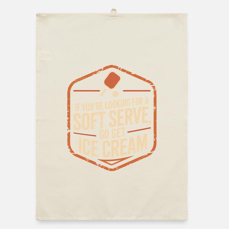 Pickleball Spieler Looking For Soft Serve Dinking Organic Geschirrtuch