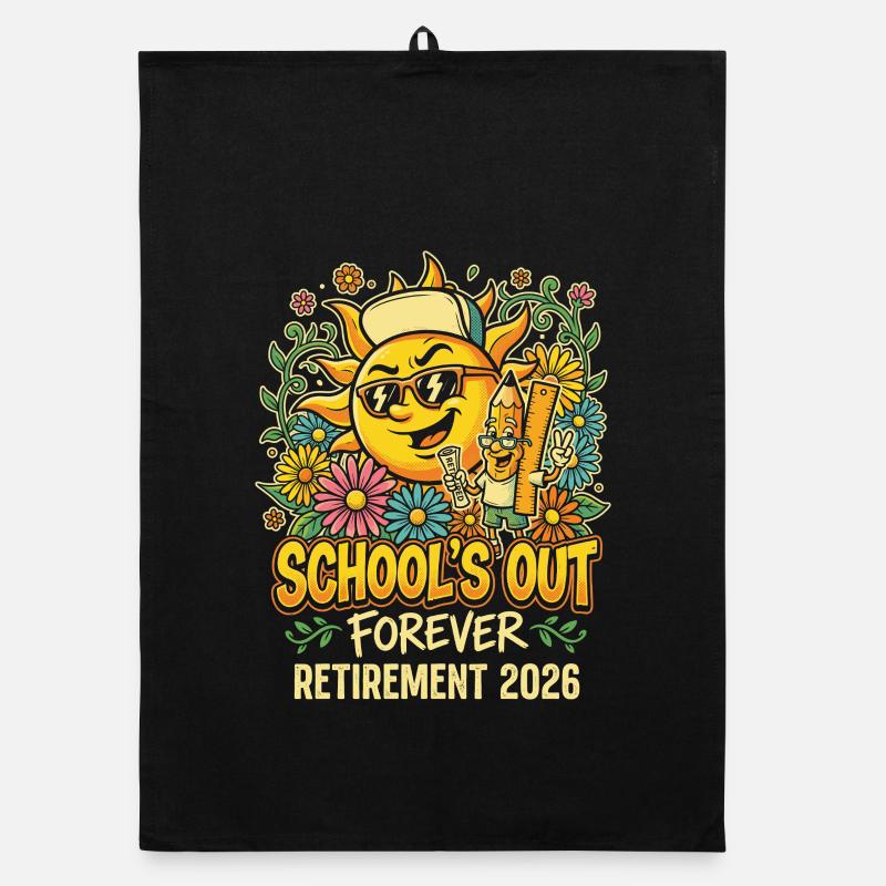 Sun jubilation School end 2026 retirement Organic dish towel