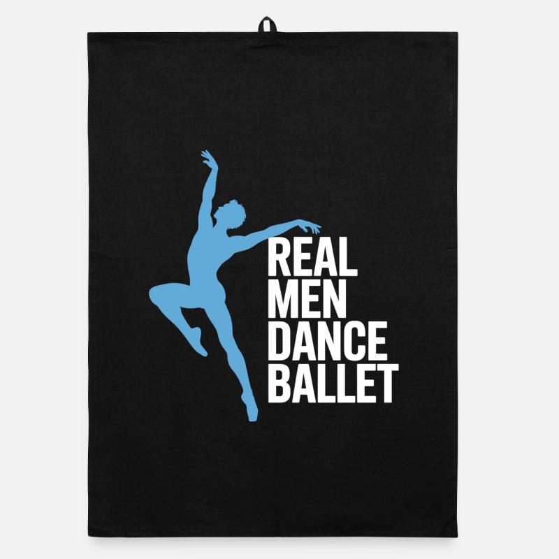 Real Men Dance Ballet T-Shirt – Ballet Dancer Organic dish towel
