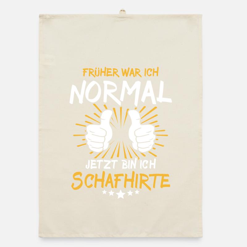 Schafhirte Spruch Organic Geschirrtuch