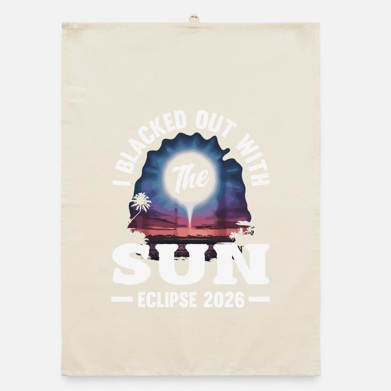 Solar eclipse 2026, August 12 Organic dish towel