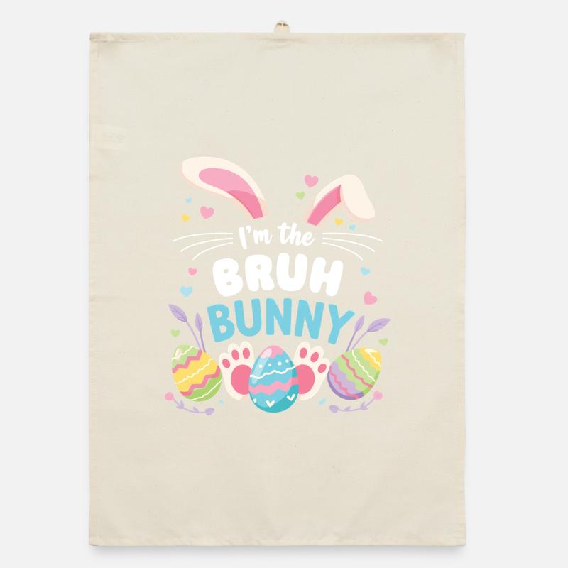 Ich Bin Der Bruh Bunny Süßes Organic Geschirrtuch