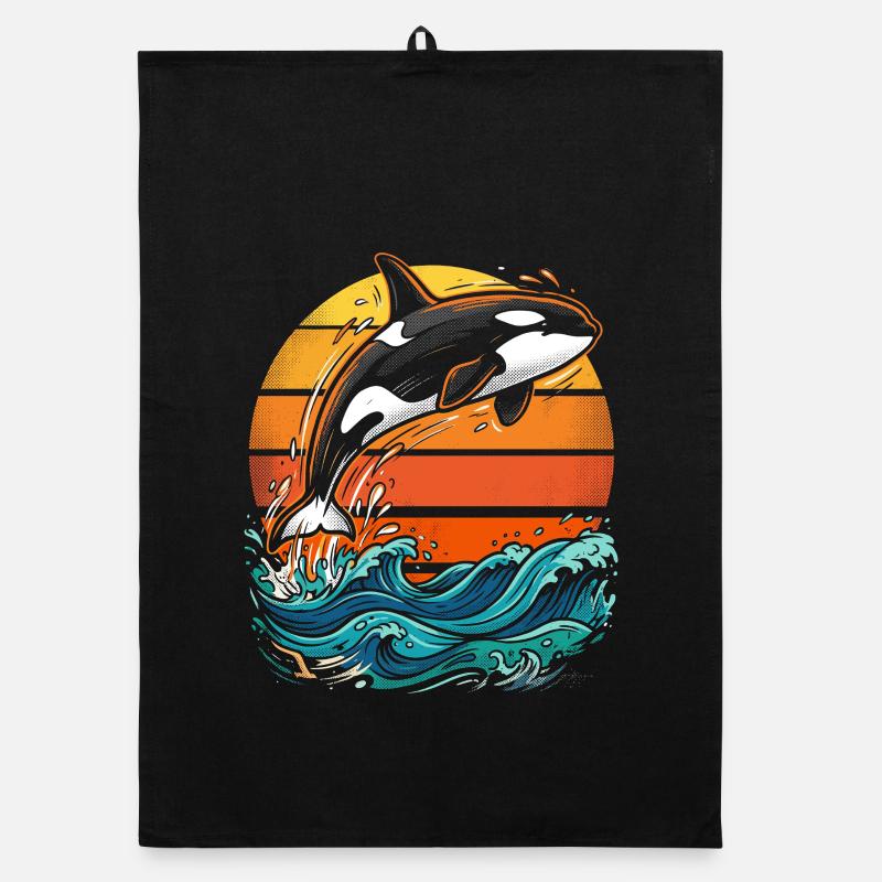Orque au coucher du soleil Torchon bio