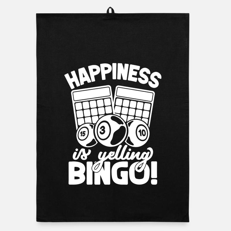 Bingo Player Happiness Is Yelling Bingo Organic Geschirrtuch