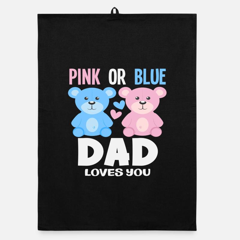 Papa rose ou bleu t’aime Torchon bio
