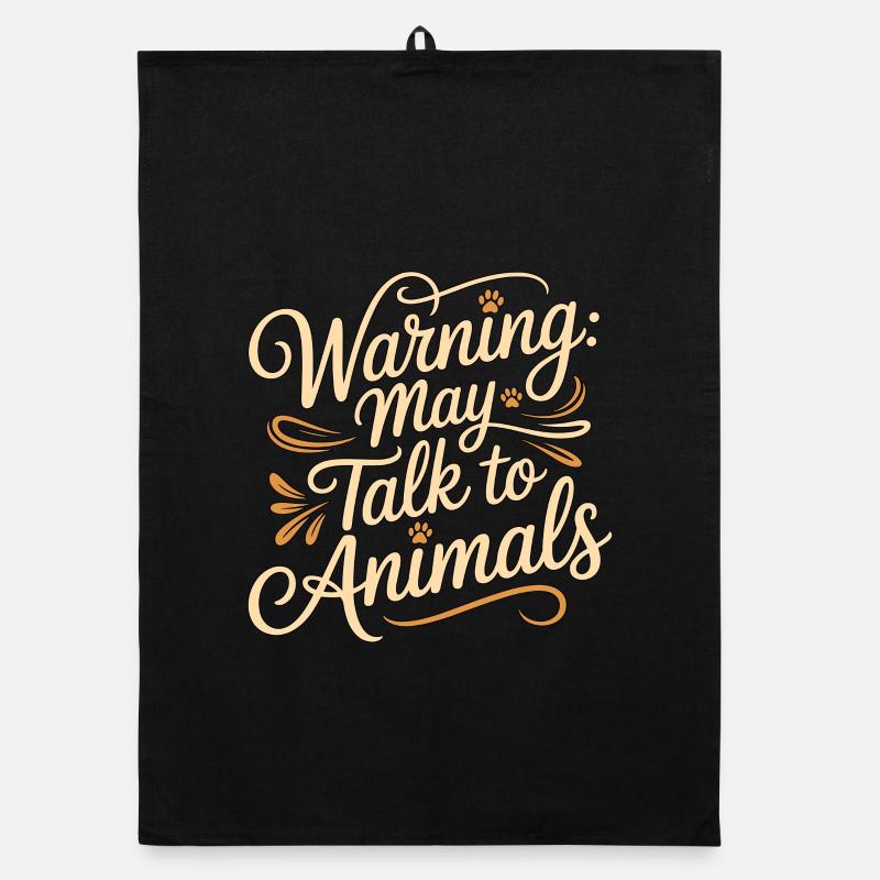 Vet Tech Warning May Talk To Animals Pet Care Tech Organic dish towel