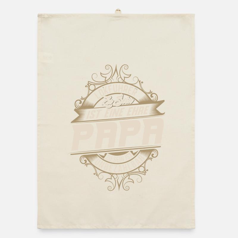 Train Driver Dad Organic dish towel