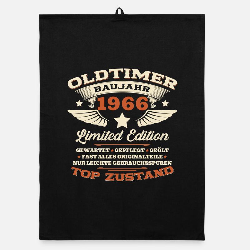 60. Geburtstag Geschenk Mann Oldtimer 1966 Legende Organic Geschirrtuch