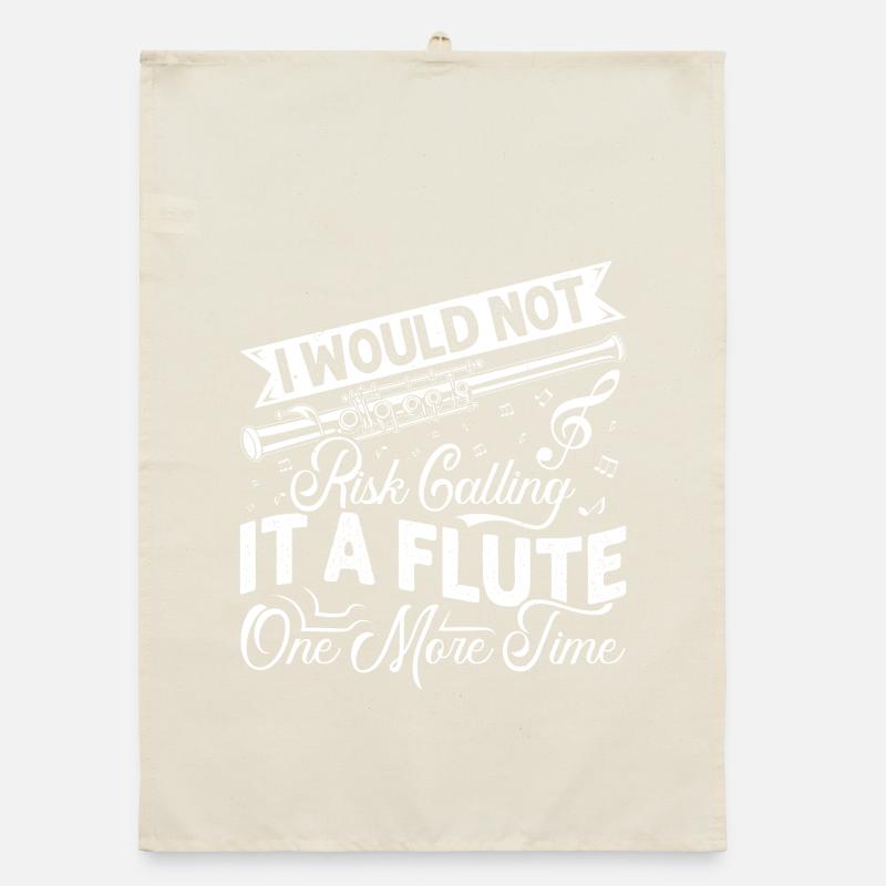  Piccolo Call it Flute one more time Marching Band Organic dish towel