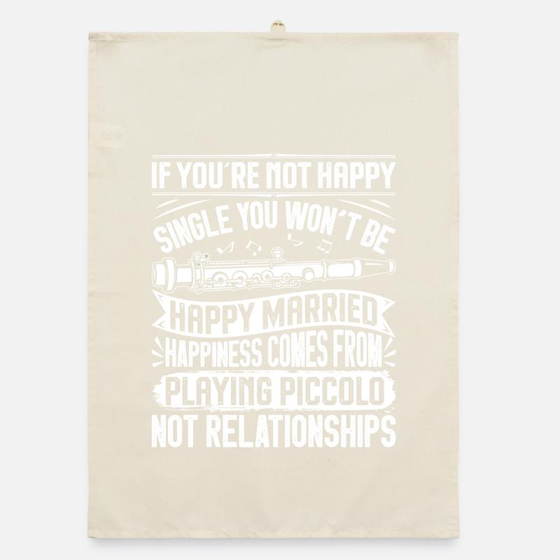 Orchestre de marche d’instruments piccolo Torchon bio