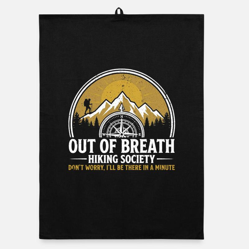 Hiking Camping Trekking Outdoors Nature Mountain Organic dish towel