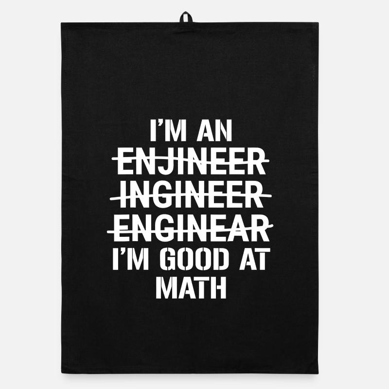 Ich bin Ingenieur – gut in Mathe Organic Geschirrtuch