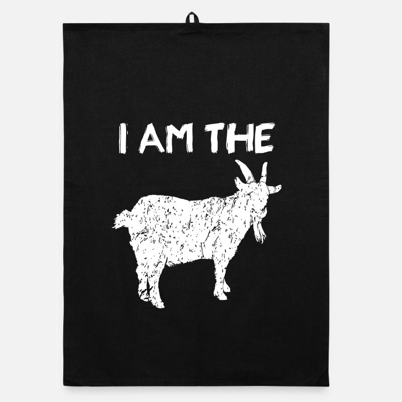 Ich bin die GOAT-Silhouette Organic Geschirrtuch