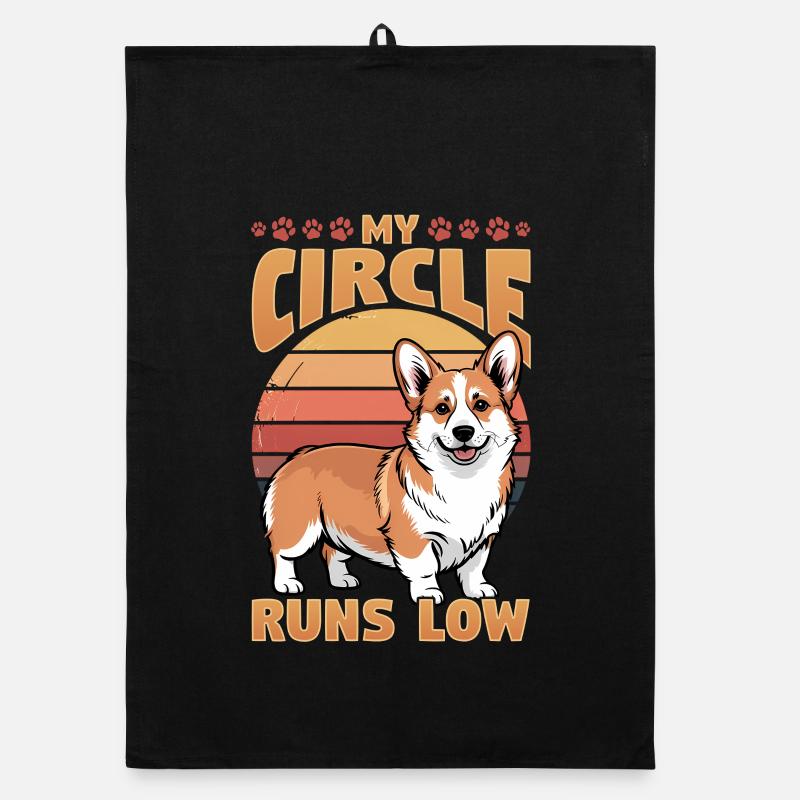 Corgi de race de chien drôle Torchon bio