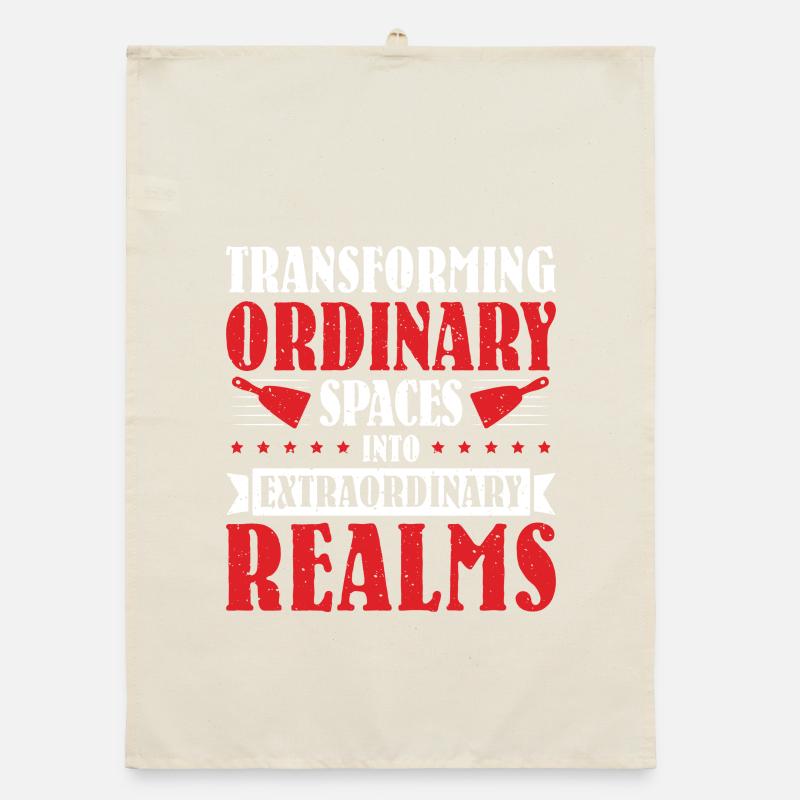 Constructeur de plaques de plâtre Installateur de plaques de plâtre Torchon bio