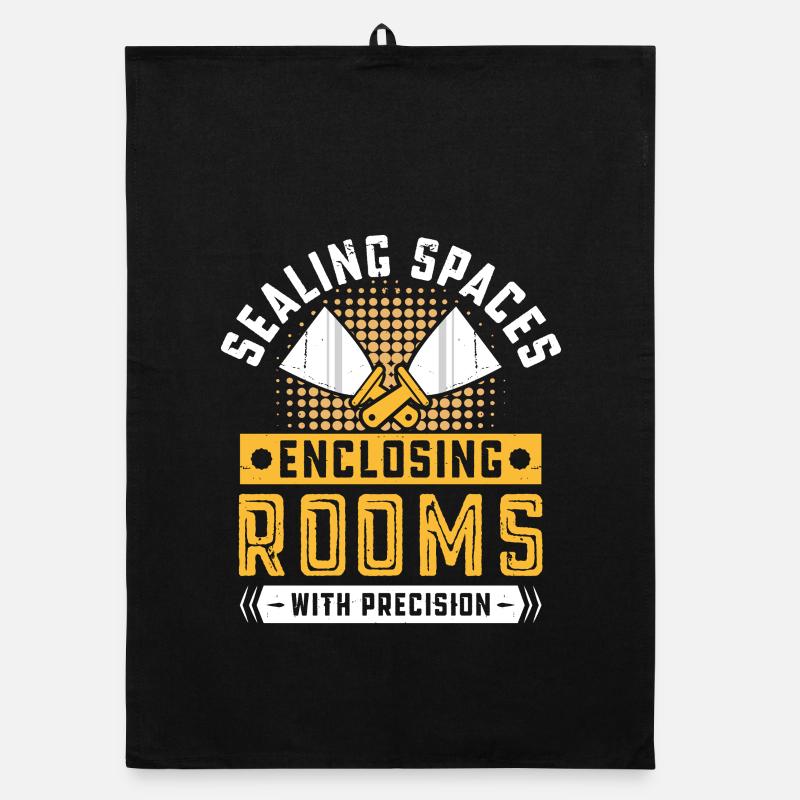 Constructeur de plaques de plâtre Installateur de plaques de plâtre Torchon bio