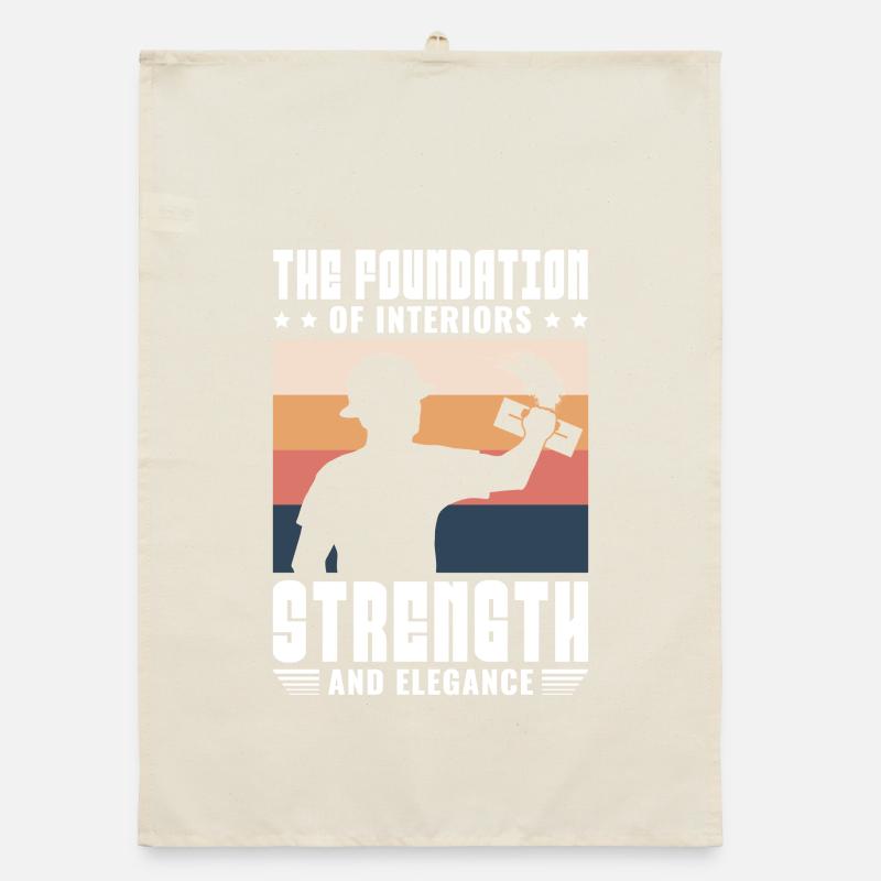 Constructeur de plaques de plâtre Installateur de plaques de plâtre Torchon bio