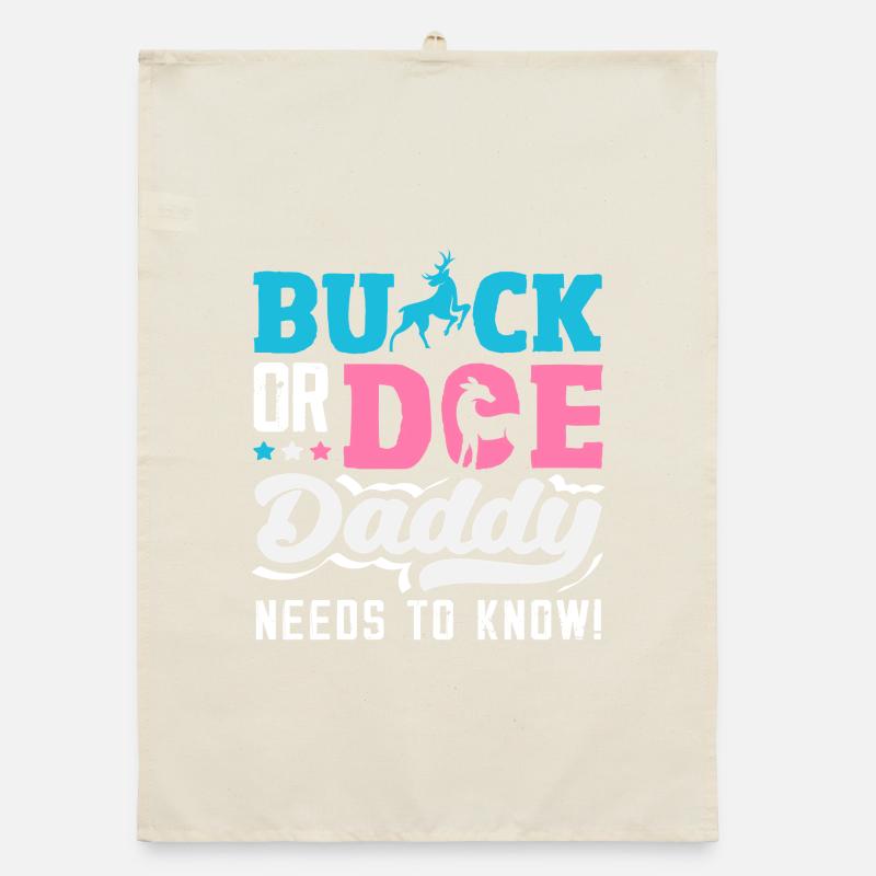 Buck Oder Doe Papa Will Es Wissen Reveal Organic Geschirrtuch