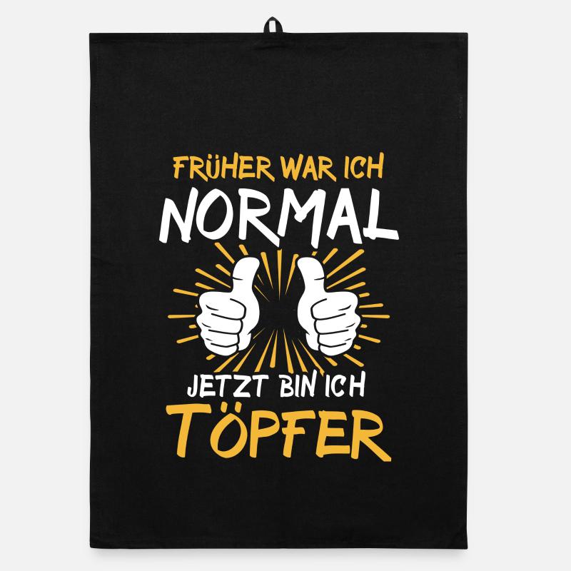Töpfer Spruch Organic Geschirrtuch