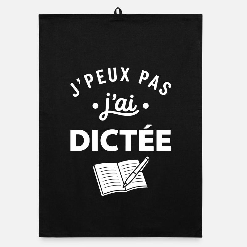 J'peux pas j'ai Dictée Torchon bio