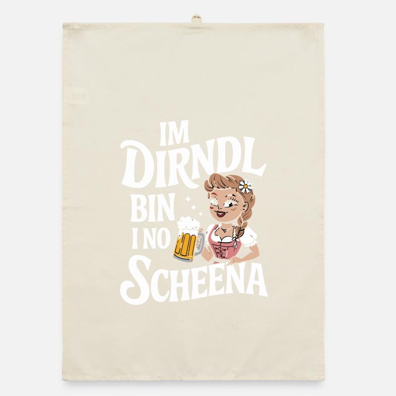 Dirndl Bierfest Charm Organic Geschirrtuch