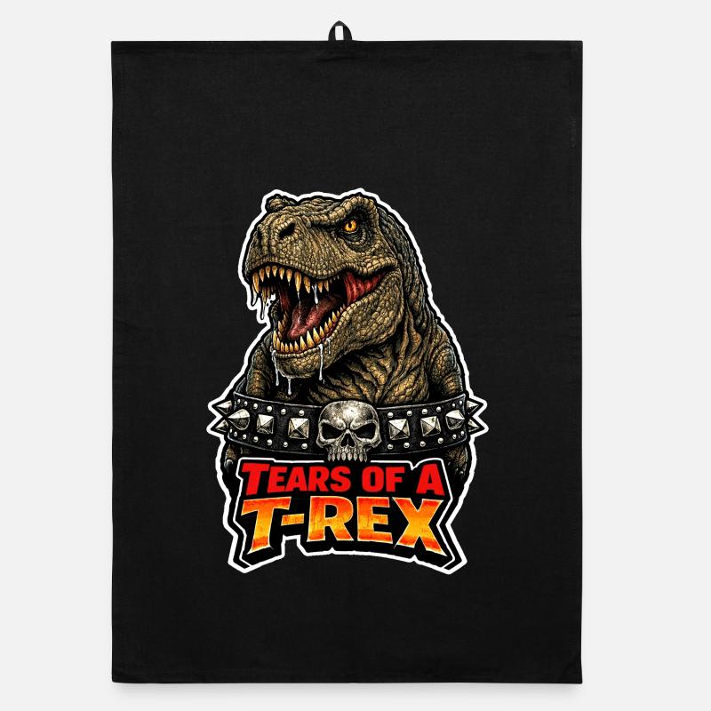 Dinosaure emo, Dino triste, Émotif Torchon bio