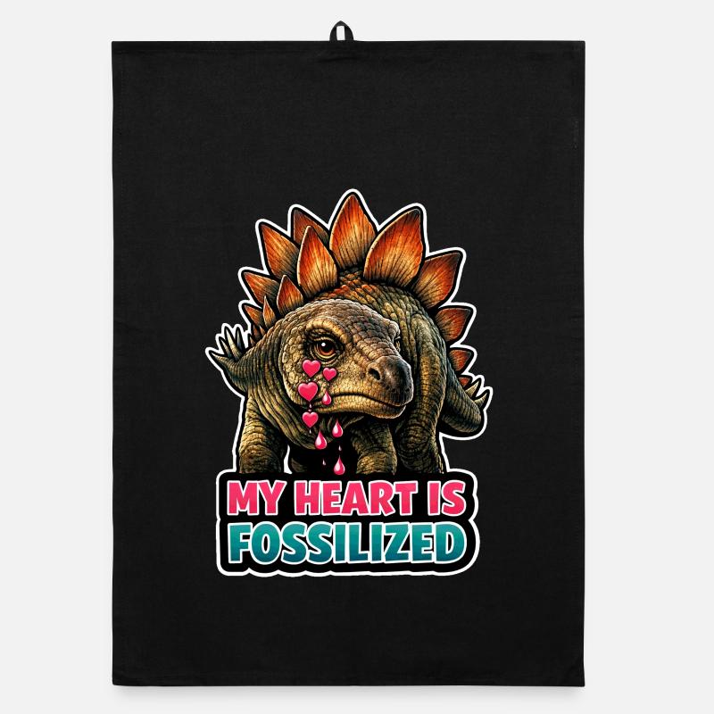 Dinosaure emo, Dino triste, Émotif Torchon bio