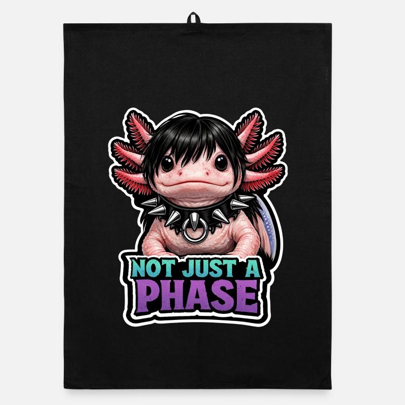 Axolotl lover, Cute Axolotl, Funny Organic dish towel