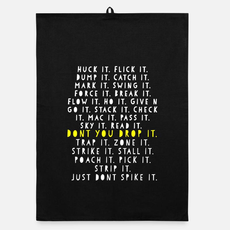 Dont You Drop It Bold Typography Organic dish towel