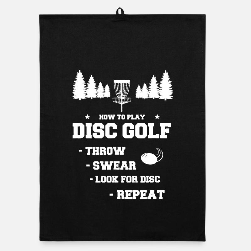 Disc Golf Ritual: Throw, Look, Repeat Organic dish towel