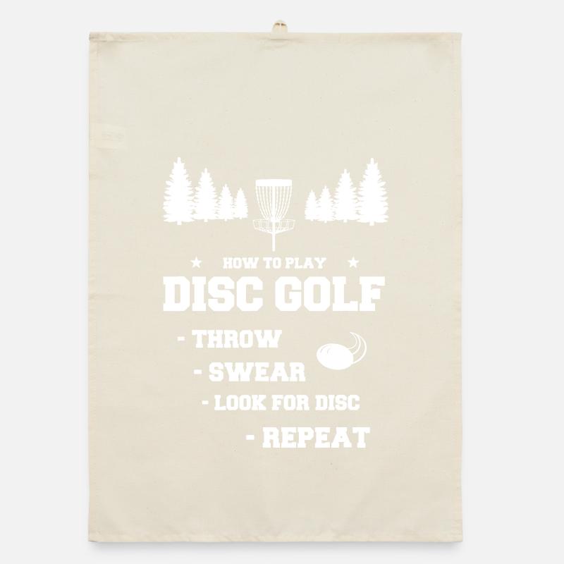 Rituel du disc golf : Throw, Look, Repeat Torchon bio