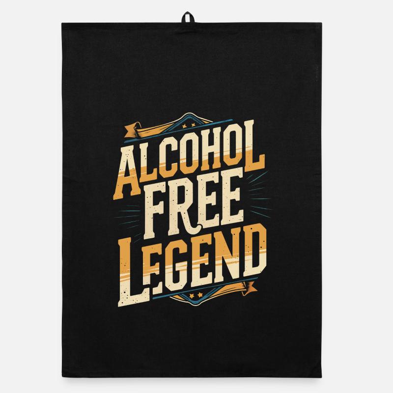 Antialcoholic Abstinent Alcohol Free Legend Organic dish towel