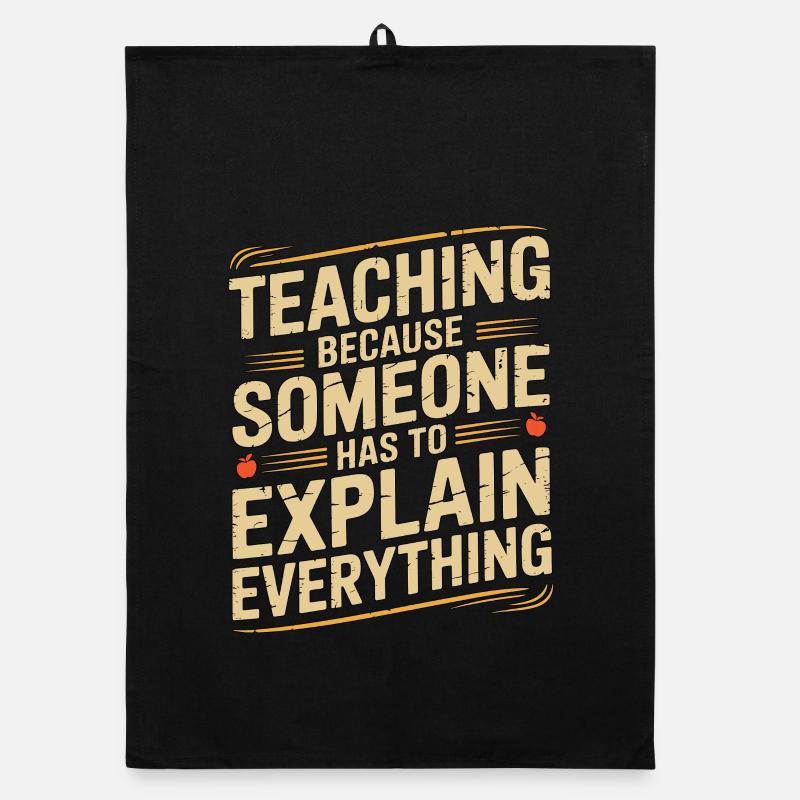 Elementary Teacher Teaching Because School Tutor Organic dish towel