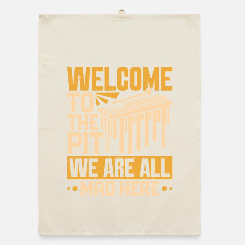  Marimba Orchestra Marching Band Percussion Pit Organic dish towel