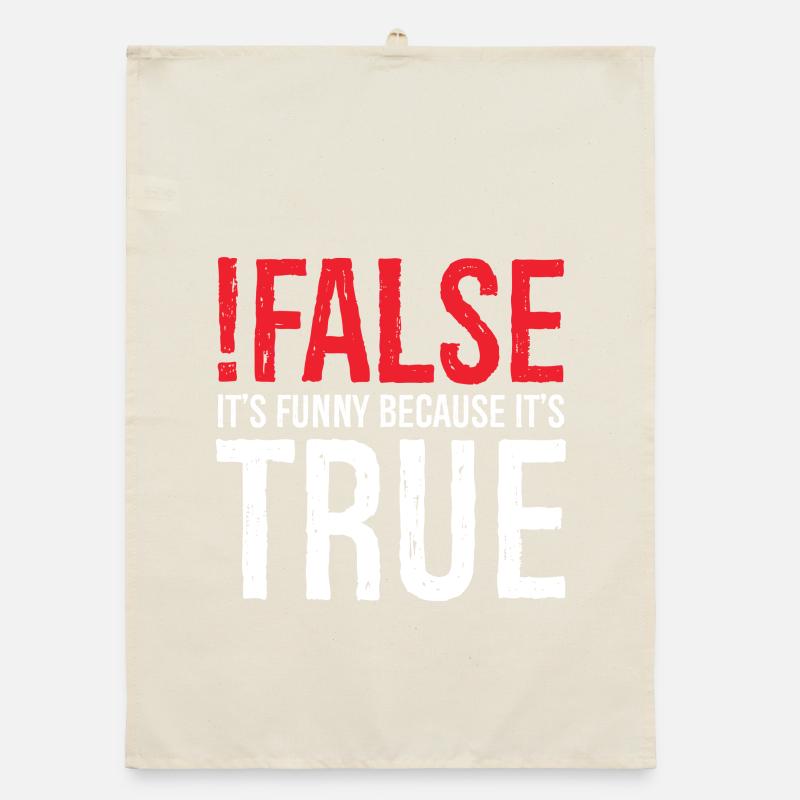 false it's funny because true Organic dish towel