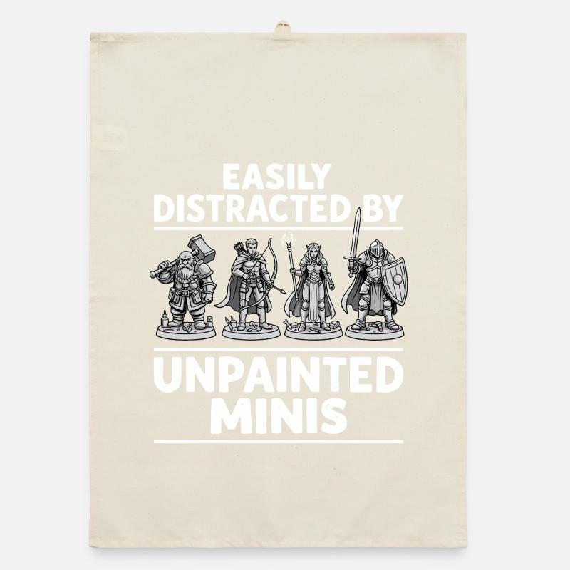 Unpainted minis distract Organic dish towel