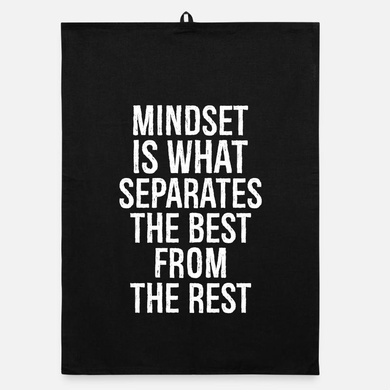 mindset is what separates the best from the rest - Torchon bio - noir