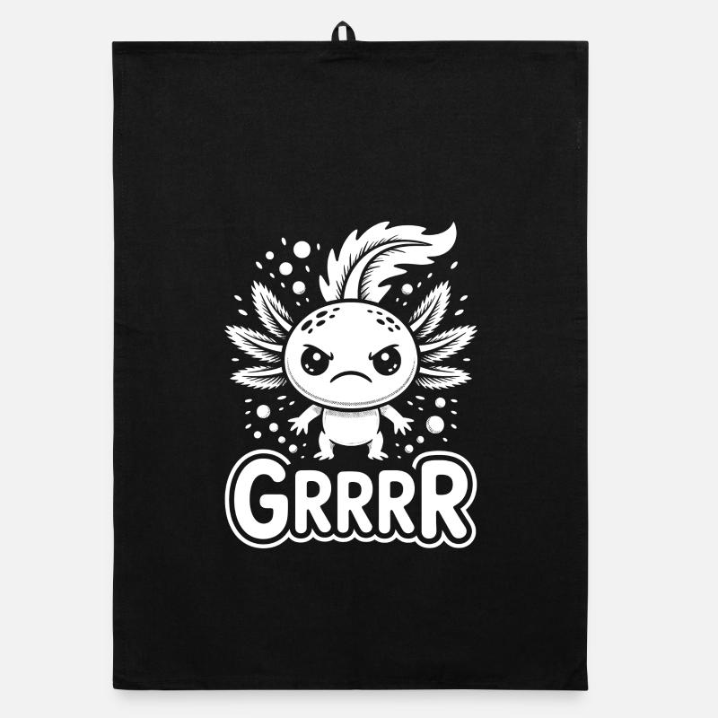 Axolotl grogneux ailé Torchon bio