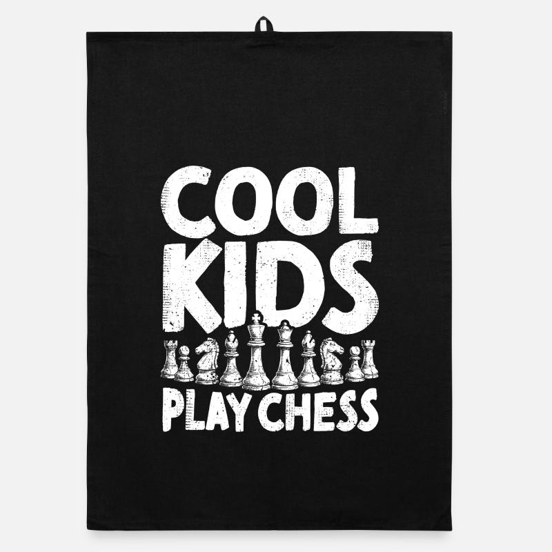 Cool Kids Play Chess Chess Player Chess Organic dish towel