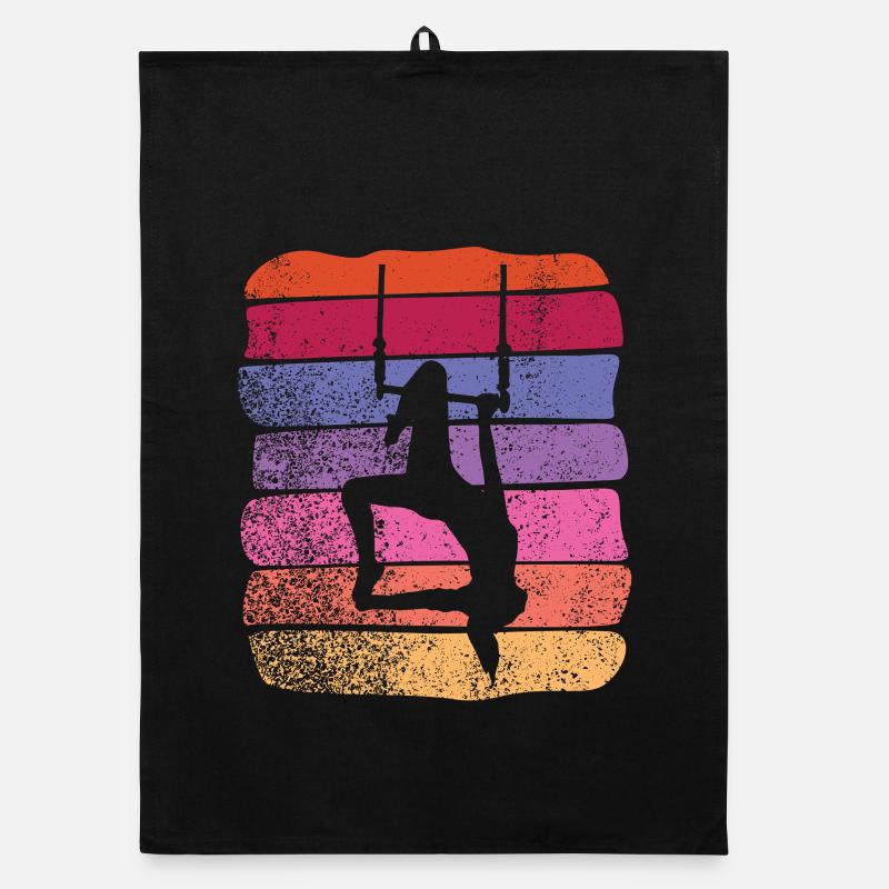 Aerialist Vintage Cloud Swing Trapezoid Organic dish towel
