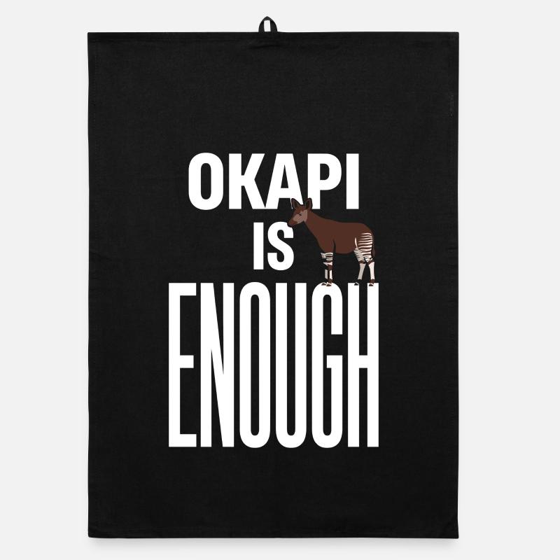 Okapi-liebhaber Okapi-tier Seltene Tierweltliebe Organic Geschirrtuch