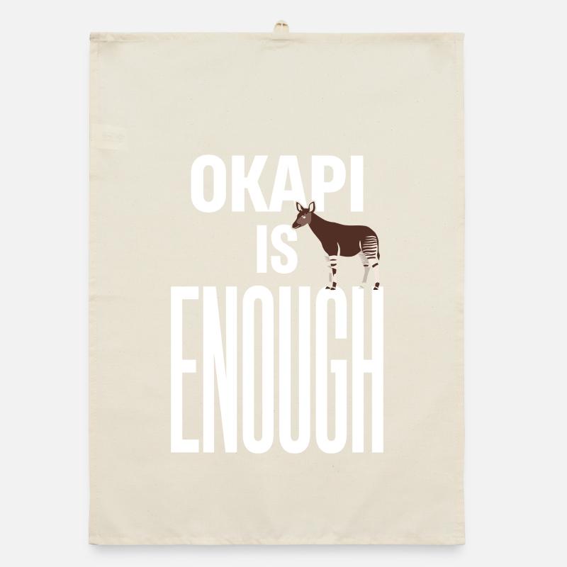 Okapi-liebhaber Okapi-tier Seltene Tierweltliebe Organic Geschirrtuch