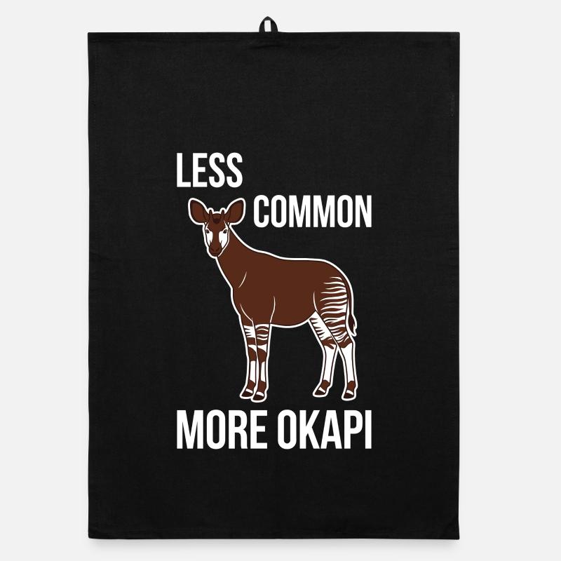 Amoureux d’Okapi Animaux Animaux rares Amour de la faune Torchon bio